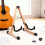 Support de guitare pliable, cadre en A réglable, rembourré de mousse 3