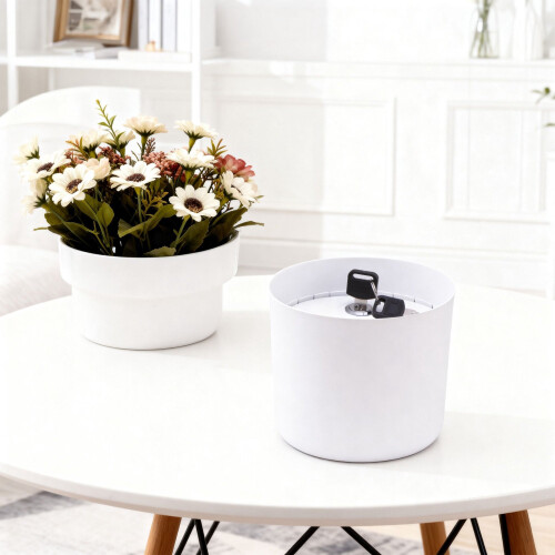 Coffre-fort pour pots de fleurs avec compartiment verrouillable, 2 clés 1