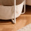 Table d'appoint ronde avec panier de rangement - Structure en métal 6