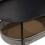 Table basse ovale avec panier de rangement 6
