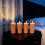 Lot de 4 bougies LED, cire véritable, 18 cm 2