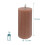 Lot de 4 bougies LED, cire véritable, 18 cm 4