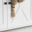 Armoire à litière pour chat avec entrée latérale et séparateur 6