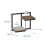 Étagère murale industrielle, métal et bois, design flottant 4