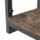 Étagère murale industrielle, métal et bois, design flottant 5