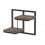 Étagère murale industrielle, métal et bois, design flottant 6