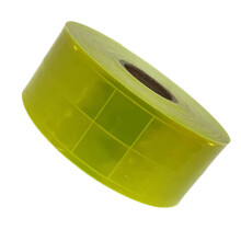 50m PVC Reflective Tape for Long Time Use-5cm fluorescent yell