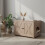Armoire à litière pour chat avec entrée latérale et séparateur 2