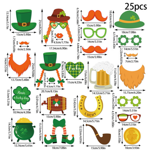 User Friendly Recyclable Paper Patricks Day Photo Props for 2