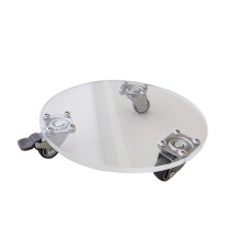 Verplaatsbare plantenbak met wiel en rollende-20x20cm rond