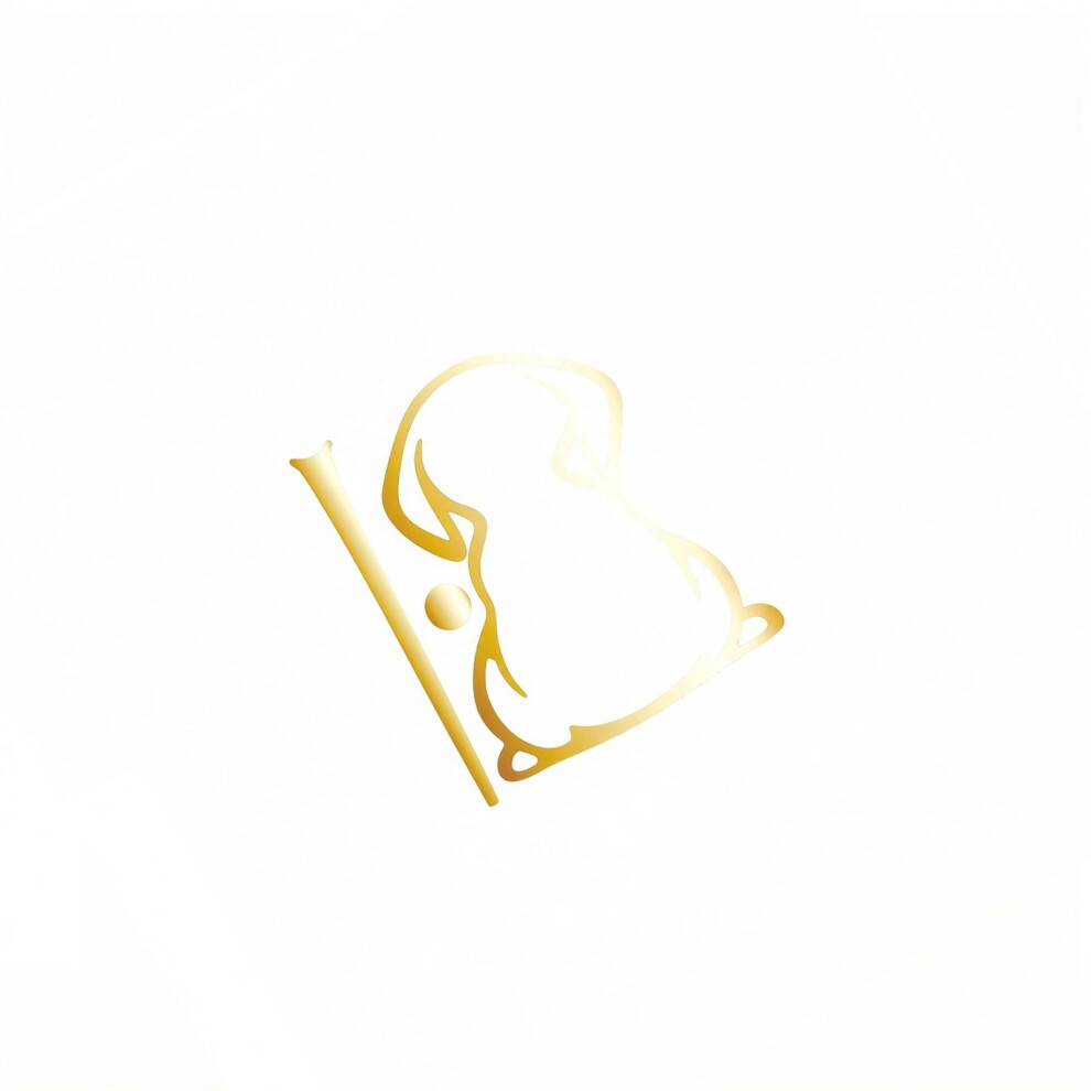 Stylish Cartoon Dog Rear Windshield Wiper Decal For- Gold 7751001388996
