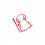 Cartoon Back View Dog Sticker Decal For Vehicle Windshield-Red 1