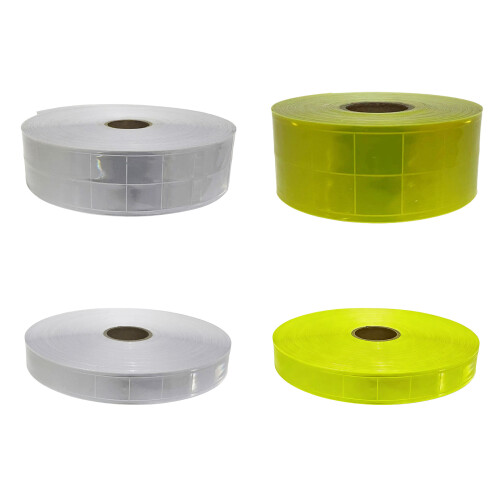 50m PVC Reflective Materials Roll for-2.5 fluorescent yell 2