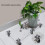 Acrylic Rolling Plant Bracket With Caster Round-20x20cm round 6