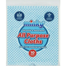 Minky All Purpose Cloths Absorbent & Versatile 10 in Pack