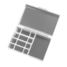 4 Slot Transparent Plastic Battery Storage Box Hard Container