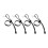 4Pcs Portable Nylon Clip Secure Pants Hems Prevent Stepping 1