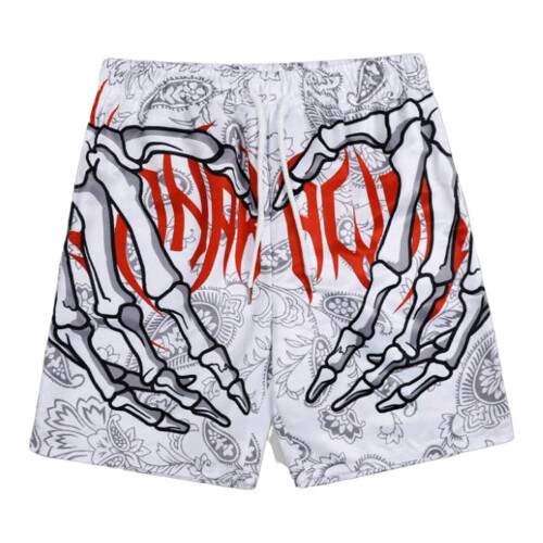 Active Men Swim Trunks Elastic Waist Beach Shorts 3D-M KN