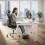 Reposapiés ergonómico ajustable para oficina o hogar 3