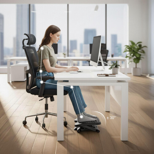 Reposapiés ergonómico ajustable para oficina o hogar 2