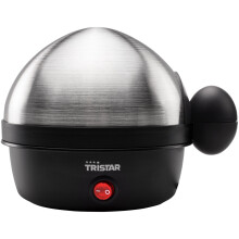 Cocedor de huevos, tapa de acero inoxidable, 7 huevos, 350 W