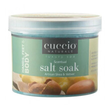 Cuccio Scentual Salt Soak - Shea & Vetiver 29 oz