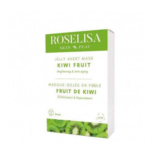 ROSELISA Jelly sheet mask-Kiwi fruit (10 un.)
