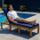 Coussin de siège extérieur confortable avec-Bleu marine 6