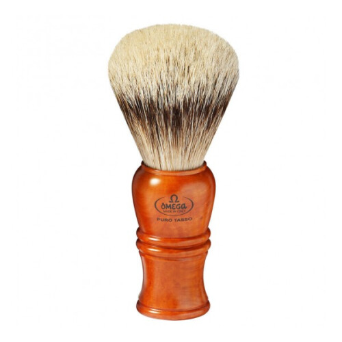 OMEGA Pure Badger Hair Shaving Brush #240 Brier Root Handle (L)