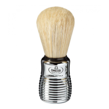 OMEGA Shaving Brush #810 Plast. Handle Black or Red (M)