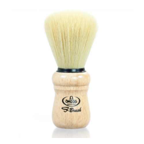 OMEGA Syntex Shaving Brush #005 White Oak Handle (M)