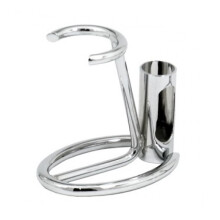 Omega Shaving Brush Stand #226 Chrome Stand w. Razor Holder