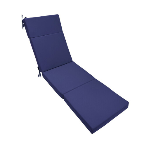 Coussin de siège extérieur confortable avec-Bleu marine