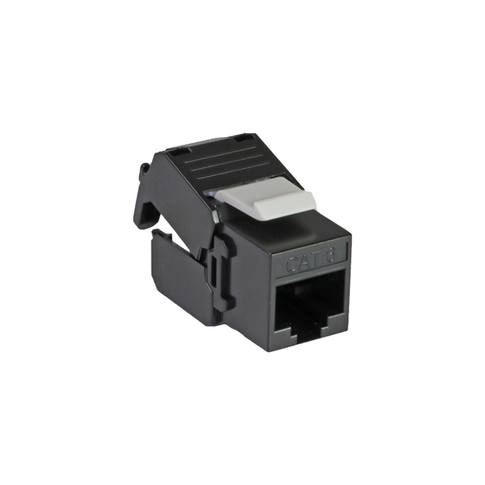 Cablenet Cat6 Utp Keystone Toolless Jack Black 5056750316569