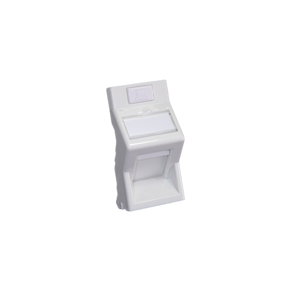 Cablenet 25X50mm Keystone Angled Shutter White 5056750316668