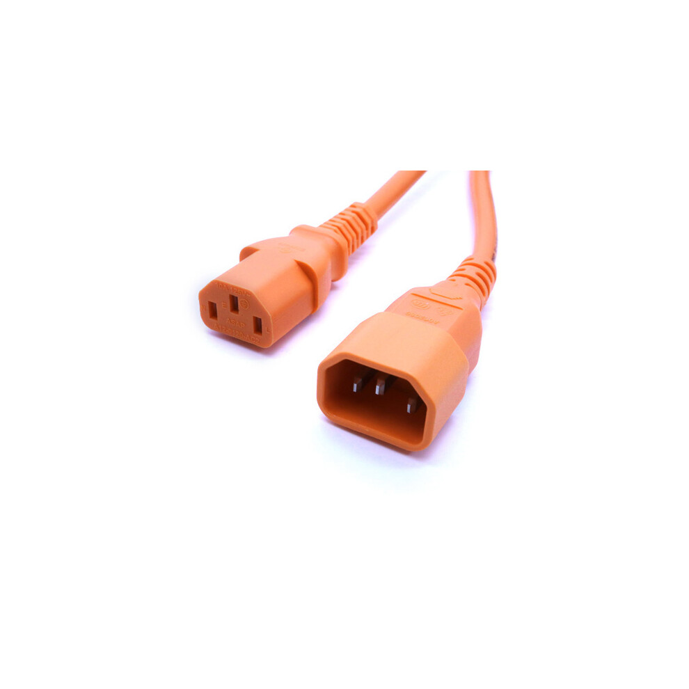Cablenet 1M C14 - C13 Pvc 1.0Mm Power Lead Orange 5056750306928