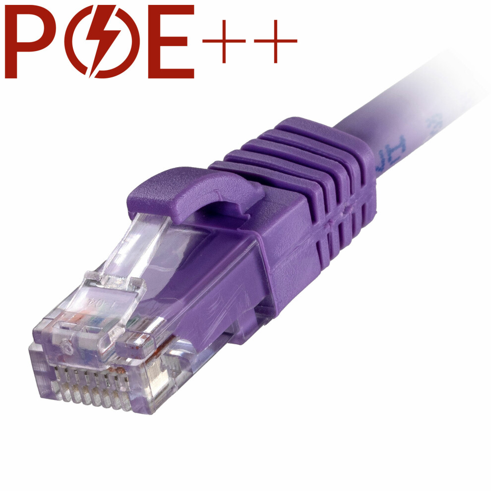 Cablenet 1.5M Cat6 Rj45 Violet U/Utp Lsoh 24Awg Snagless Booted Patch Lead 5056750325523