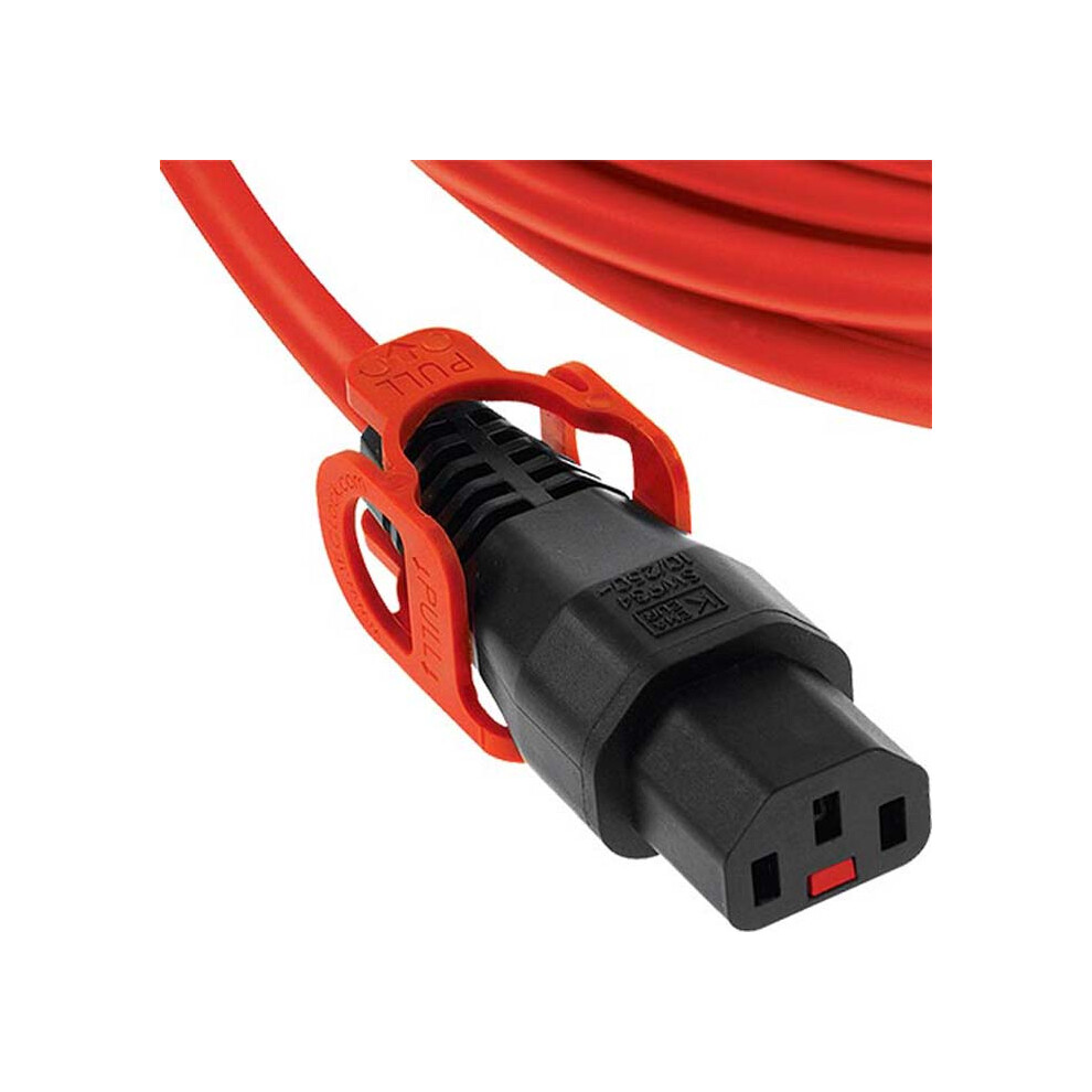 Scolmore 5M C14 - C13 Lock+ Pvc 1.0Mm Power Lead Orange 5055287016096