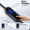 RTSKY Ev Charger Cable Type 2 to 3 Pin UK Plug, 3KW 13A with Adjustable Current, Includes UI Display Screen, Storage Bag & Wall Mount,5M 2