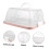 Transparent Cake Box For Kitchen Countertops Dust-White 2