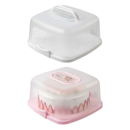 Transparent Cake Box For Kitchen Countertops Dust-White 2
