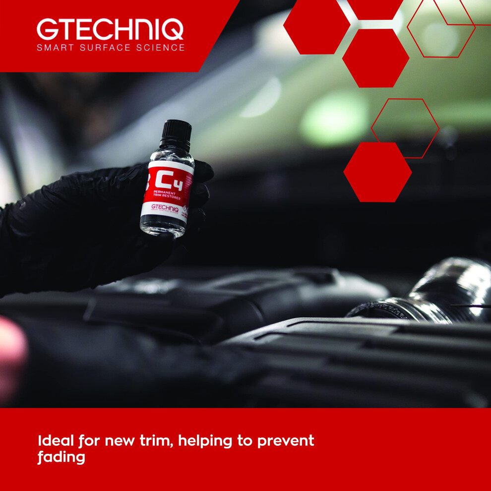 Gtechniq C4 Permanent Trim Restorer For Car And Vehicle Trim, 5002387277117