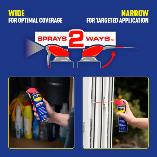 WD-40 Multi-Use Product Lubricant Spray, Smart Straw, Hinges & Locks, 250ml 2