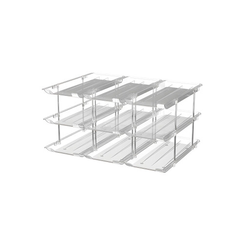 Stackable Plastic Can Organizers For Kitchen Holds Up To-3-tier 1