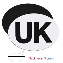 Onarway UK Magnetic Car Stickers for Europe, Fully Magnetic UK Stickers for European Roads, Pack of 2 Self Adhesive Magnet UK Plate Stickers, Easy to