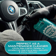 Infinity Wax Interior Detailer 500ml – Anti-Static Cleaner for Leather, Alcantara, Plastics & Screens, Refreshing Matte Finish, Lemon & Lime Scent,