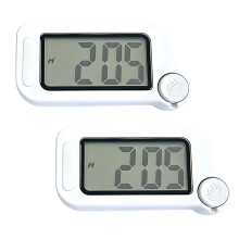 2pcs Shockproof Water Resistant Clock With Large-black black