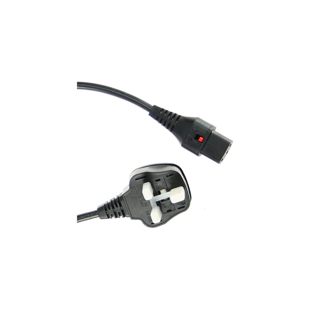 Scolmore 2M Uk - C13 Lock Pvc 1.0Mm Power Lead Black 5055112822717