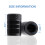 CKAuto Tire Valve Stem Caps, Black, 4 pcs/Pack, Anodized Aluminium 4