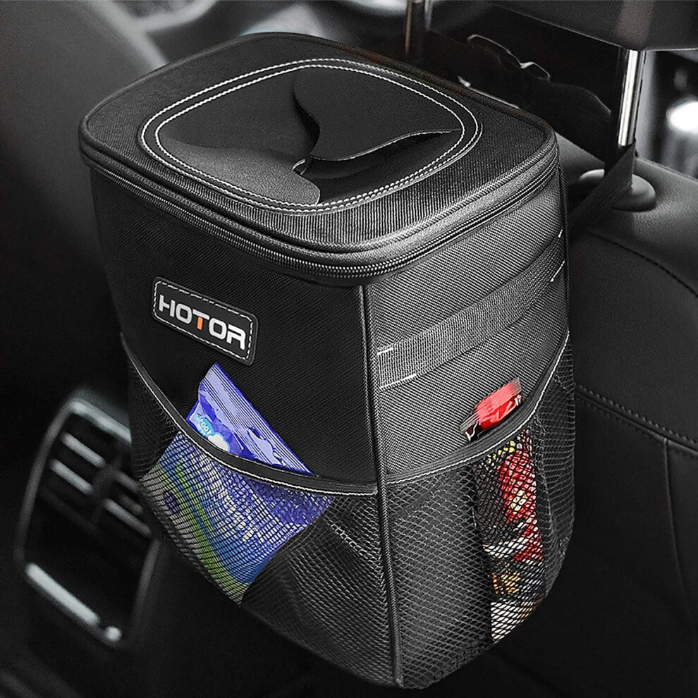Hotor Car Bin Leakproof Foldable Waterproof Interior Accessory With Lid Adj 1309995573407
